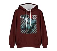 Merch Kaiju No. 8 Animation Unisex Long Sleeve Casual Graphic Hooded (Brown,4XL)
