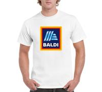 Merch Kingdom BALDI T-Shirt Novelty Slogan Bald Ironic Joke Printed Unisex Short Sleeve Tee (UK, Alpha, 3XL, Regular, Regular, White)