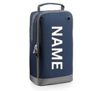 Merch Kingdom Personalised Name Football & Sports Ventilated Shoe Boot Bag Football Gift (French Navy)