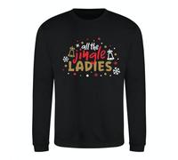 Merch Kingdom Slogan Christmas Jumper - Unisex Novelty Sweater - Black Funny Xmas Sweatshirt - Christmas Jumper - S