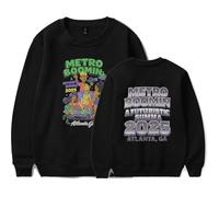 Merch Metro Boomin A Futuristic Summa 2025 2D Crewneck Casual Sweatshirt Unisex Clothing (Black,L)