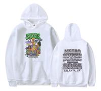 Merch Metro Boomin A Futuristic Summa 2025 2D Unisex Long Sleeve Casual Graphic Hooded (White,M)