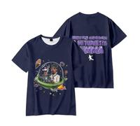 Merch Metro Boomin A Futuristic Summa 2025 3D T-Shirt Short Sleeve Casual Graphic Tee (Blue,M)