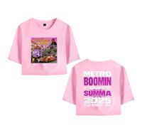 Merch Metro Boomin A Futuristic Summa 2025 Crop Top T-Shirt Women Girl Short Sleeve (Pink,XL)