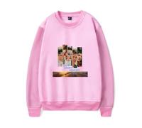 Merch On Swift Horses Crewneck Casual Sweatshirt Unisex Clothing (Pink,S)