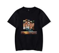 Merch On Swift Horses T-Shirt Men Women Shirt Short Sleeve Casual Graphic Tee (Black,L)