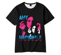 Merch T-Shirt Amy Macdonald is This What You’ve Been Waiting for Short Sleeve Unisex Fashing (Black,XXL)