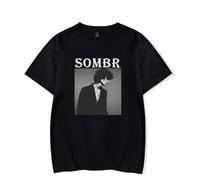 Merch T-Shirt Sombr Live 2025 Tour North America & EU Short Sleeve Unisex Classic (Black,S)