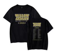 Merch T-Shirt Willow Avalon North America UK Tour 2025 Short Sleeve Unisex (Black,XL)