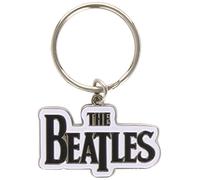Merch-the Beatles - MERCH - THE BEATLES-DROP T LOGO KEYRING (BLACK)