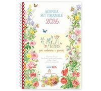 Merchandising Agenda Settimanale 2026. Fleurs Per Colorare I Giorni
