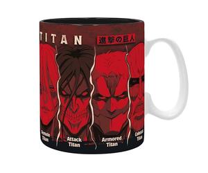 Merchandising Attack On Titan: Abystyle - All Titans (Mug 460 Ml / Tazza)