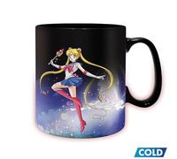 Merchandising Sailor Moon: ABYstyle - Sailor & Chibi (Mug Heat Change 460 Ml / Tazza Termosensibile)