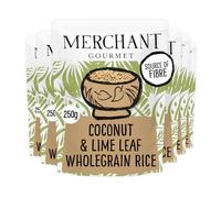 Merchant Gourmet Coconut & Lime Leaf Wholegrain Rice, 250 g (6-Pack)