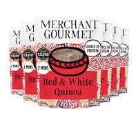 Merchant Gourmet Cooked Red & White Quinoa - Source of Protein & Fiber, Vegan, Healthy Rice Alternative, Pack of 6 x 250g Ready-to-eat Pouches