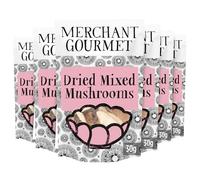 Merchant Gourmet Dried Mixed Mushrooms, Soak & Cook, Oyster, Shiitake & Porcini, Perfect for Risottos, Pasta & Soups, 30 g (Pack of 6)