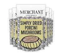 Merchant Gourmet Dried Porcini Mushrooms - Soak & Cook -Perfect in Risottos, Pasta , Stocks & Soups - Pack of 6 x 30g Pouches