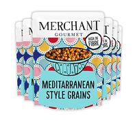 Merchant Gourmet Mediterranean Style Grains - Cooked Freekah & Wheatberries Mix - High Fibre, Low Saturated Fat & Vegan - Pack of 6 x 250g Ready-to-eat Pouches
