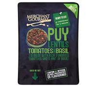 Merchant Gourmet Puy Lentils with Sun Dried Tomatoes & Basil 250g - Pack of 2