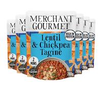 Merchant Gourmet Ready-to-Eat Lentil & Chickpea Tagine with Ras El Hanout & Apricots - High in Protein & Fibre, 1 of your 5-a-day, Ready Meals (6x 280g)