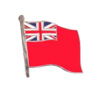 Merchant Navy Red Ensign Wavy Flag Pin Badge