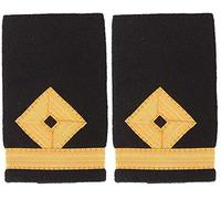 Merchant Navy Slider for Sub Lieutenant Epaulette - Diamond Epaulette with Gold Strips | 95mm x 60mm - Handembroideryuk