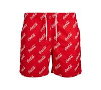 Merchcode Men's Coca Cola Logo AOP Swimshorts Swim Trunks, red, S