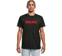 Merchcode Men's Mc1030-metal Gear Solid Logo Tee T-Shirt, Black, S
