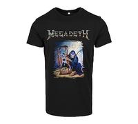 Merchcode Men's Mc763-megadeath Countdown Hourglass Vintage Tee T-Shirt, Black, XS