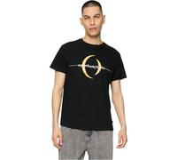 Merchcode Men's Mc774-logo Tee-Ej T-Shirt, Black, L