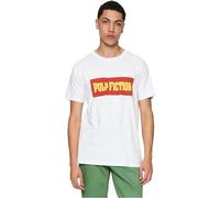 Merchcode Men's Mc844-pulp Fiction Logo Tee T-Shirt, White, L
