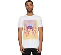 Merchcode Men's Mc868-david Bowie Star Dust Tee T-Shirt, White, XXL