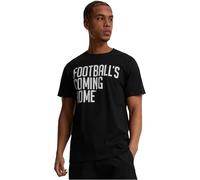 Merchcode Men's Mc874-footballs Coming Home Logo Tee T-Shirt, Black, S