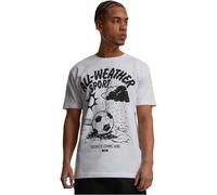 Merchcode Men's Mc875-footballs Coming Home All Weather Sports Tee T-Shirt, White, XS