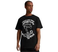 Merchcode Men's Mc878-footballs Coming Home Important Games Tee T-Shirt, Black, XS