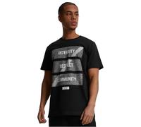 Merchcode Men's Mc879-footballs Coming Home Integrity, Respect, Community Tee T-Shirt, Black, XS