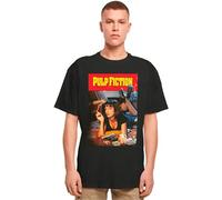 Merchcode Men's Mc896-pulp Fiction Poster Oversize Tee T-Shirt, Black, XL