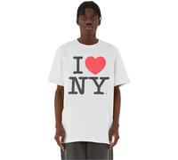 Merchcode Men's Mc933-i Love Ny Oversize Tee T-Shirt, White, XS