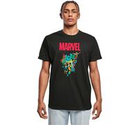MERCHCODE Men's Mc986-marvel Universe Avengers Pop Group Tee T-Shirt, Black, XS