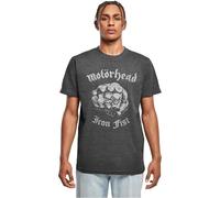Merchcode Men's Mp0004288-motorhead-Iron Fist Round Neck T-Shirt, Charcoal, XL