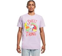 Merchcode Men's Mp5000261-peanuts-Sweet Thing Round Neck T-Shirt, Fliederfarben, M