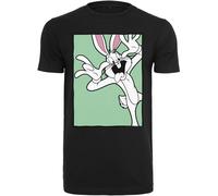 Merchcode T-Shirt Looney Tunes Bugs Bunny Funny Face Tee Black