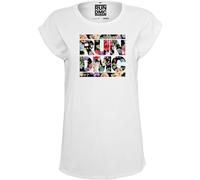 MERCHCODE Women's Ladies Run Dmc Floral Tee T-Shirt (Pack of 1)