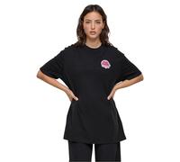 Merchcode Women's Mc883-ladies Alice 100 Years of Wonder Tee T-Shirt, Black, XS