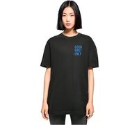 Merchcode Women's Mp0007043-ladies Good Vibes Only Oversized Boyfriend Tee T-Shirt, Black, M
