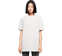 Merchcode Women's Mp0007090-ladies Love Yourself Oversized Boyfriend Tee T-Shirt, White, M