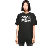 Merchcode Women's Mp5001130-ladies Mothers Day-Cool Mom Oversized Boyfriend Tee T-Shirt, Black, L
