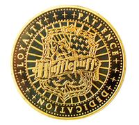 Merchoid Harry Potter Collection: Hufflepuff Limited Edition Individually Numbered Gold Coloured collectable Coin Series 1 Number 4