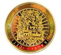 Merchoid Harry Potter Gryffindor Collectable Coin - Limited Edition, Gold-Coloured, Individually Numbered, Gift for Fans & Collectors