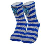Merchoid Harry Potter Ravenclaw Slipper Socks - Faux Fur lined, non slip, warm & comfy Hogwarts House Slipper Socks